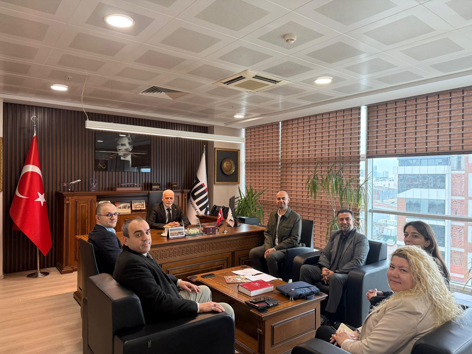 Veri İstanbul projesi kapsamında, veri paylaşım protokolleri sürecinde TÜİK İstanbul bölge müdürü Ali İhsan YÜCEDAĞ ziyaret edildi.